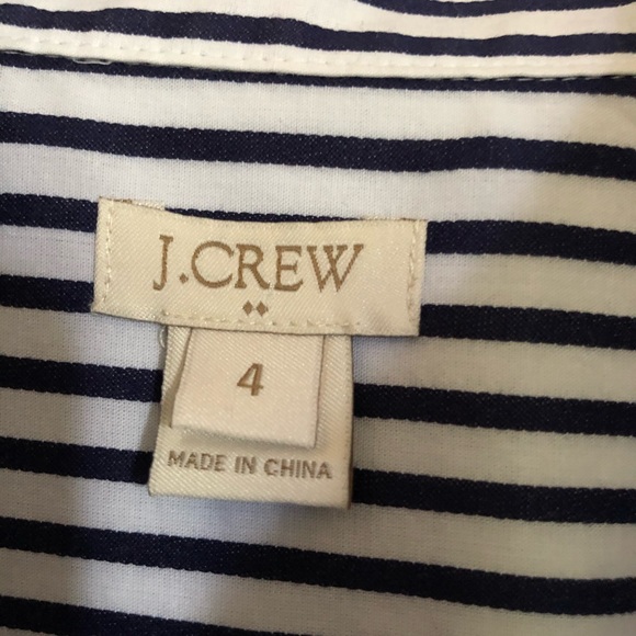 Awesome J Crew Sleeveless striped blouse women’s 4 button front collared - Picture 3 of 8